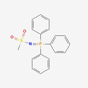 molecular formula C19H18NO2PS B14748577 N-(Triphenyl-lambda~5~-phosphanylidene)methanesulfonamide CAS No. 1497-64-9