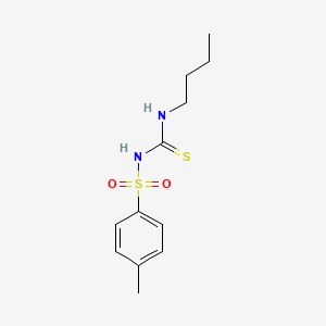 molecular formula C12H18N2O2S2 B14748586 N-(Butylcarbamothioyl)-4-methylbenzene-1-sulfonamide CAS No. 4932-55-2