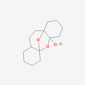 molecular formula C14H22O3 B14748607 Decahydro-2h,5ah-4a,9a-epoxydibenzo[b,f]oxepin-5a-ol CAS No. 1489-92-5