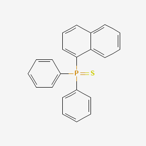 molecular formula C22H17PS B14748629 Naphthalen-1-yl(diphenyl)phosphane sulfide CAS No. 3135-70-4