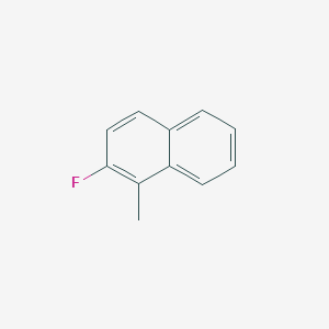 molecular formula C11H9F B14748636 2-Fluoro-1-methylnaphthalene CAS No. 703-47-9