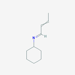 molecular formula C10H17N B14748647 (1E)-N-Cyclohexylbut-2-en-1-imine CAS No. 1197-53-1