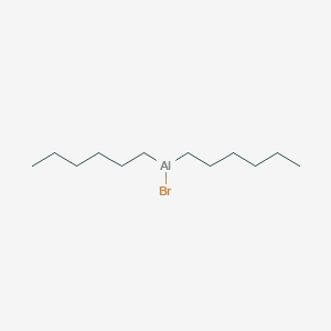 molecular formula C12H26AlBr B14748672 Bromo(dihexyl)alumane CAS No. 5146-87-2