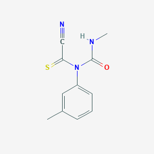 molecular formula C11H11N3OS B14748701 1-[(Cyanocarbonothioyl)(methylcarbamoyl)amino]-3-methylbenzene CAS No. 4999-66-0
