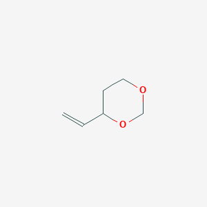 molecular formula C6H10O2 B14748732 1,3-Dioxane, 4-ethenyl- CAS No. 1072-96-4