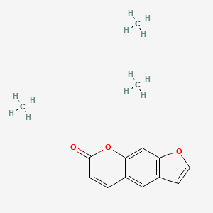 molecular formula C14H18O3 B14748744 Trimethyl-7H-furo(3,2-g)(1)benzopyran-7-one CAS No. 1322-64-1