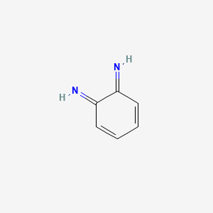 molecular formula C6H6N2 B14748759 3,5-Cyclohexadiene-1,2-diimine CAS No. 4710-40-1