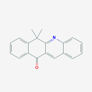 molecular formula C19H15NO B14748770 6,6-Dimethylbenzo[b]acridin-11(6h)-one CAS No. 2498-60-4