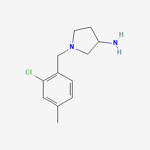 B1474878 1-(2-Chloro-4-methylbenzyl)pyrrolidin-3-amine CAS No. 1692488-18-8