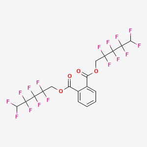 molecular formula C18H10F16O4 B14748784 Bis(2,2,3,3,4,4,5,5-octafluoropentyl) benzene-1,2-dicarboxylate CAS No. 572-94-1