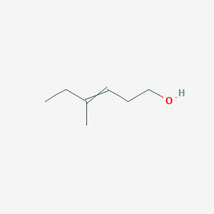 molecular formula C7H14O B14748789 4-Methylhex-3-en-1-ol CAS No. 1830-47-3