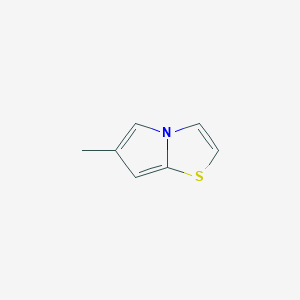 molecular formula C7H7NS B14748808 6-Methylpyrrolo[2,1-b][1,3]thiazole CAS No. 1122-34-5