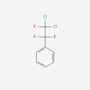 molecular formula C8H5Cl2F3 B14748882 Benzene, (2,2-dichloro-1,1,2-trifluoroethyl)- CAS No. 379-01-1