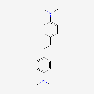 molecular formula C18H24N2 B14748939 Benzenamine, 4,4'-(1,2-ethanediyl)bis[N,N-dimethyl- CAS No. 793-08-8