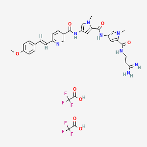 molecular formula C34H34F6N8O8 B14748951 S-MGB-234 TFA 