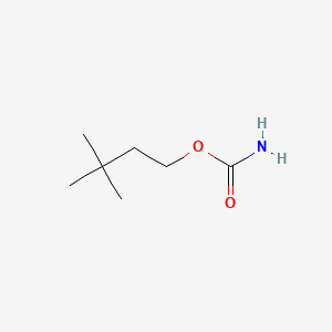 molecular formula C7H15NO2 B14748978 1-Butanol, 3,3-dimethyl-, carbamate CAS No. 3124-38-7