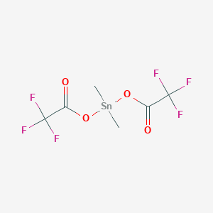 molecular formula C6H6F6O4Sn B14748985 Dimethyl{bis[(trifluoroacetyl)oxy]}stannane CAS No. 650-22-6