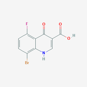 molecular formula C10H5BrFNO3 B1474902 8-Bromo-5-fluoro-4-hydroxy-quinoline-3-carboxylic acid CAS No. 1065093-62-0