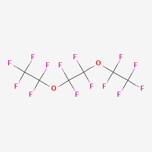 molecular formula C6F14O2 B14749029 1,1,1,2,2-Pentafluoro-2-[1,1,2,2-tetrafluoro-2-(pentafluoroethoxy)ethoxy]ethane CAS No. 356-70-7