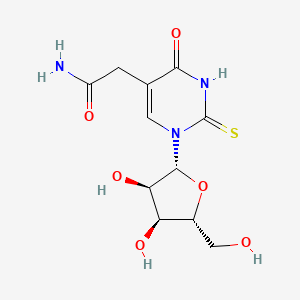 molecular formula C11H15N3O6S B14749067 5-Carbamoylmethyl-2-thiouridine 
