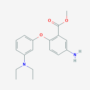 molecular formula C18H22N2O3 B1474909 Methyl 5-amino-2-[3-(diethylamino)phenoxy]benzoate CAS No. 927802-65-1