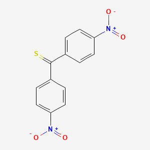 molecular formula C13H8N2O4S B14749141 Methanethione, bis(4-nitrophenyl)- CAS No. 1154-91-2