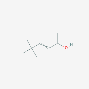 molecular formula C8H16O B14749147 5,5-Dimethylhex-3-en-2-ol CAS No. 2747-56-0