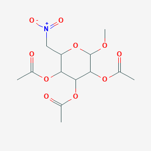 molecular formula C13H19NO10 B14749286 methyl 2,3,4-tri-O-acetyl-6-deoxy-6-nitrohexopyranoside CAS No. 4969-34-0