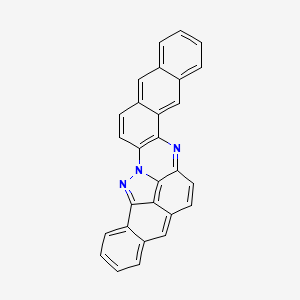 molecular formula C28H15N3 B14749294 Benzo[6,7]indazolo[2,3,4-fgh]naphtho[2,3-a]phenazine CAS No. 340-87-4