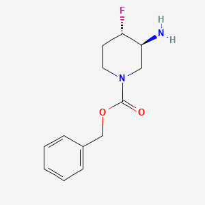 molecular formula C13H17FN2O2 B14749302 Benzyl trans-3-amino-4-fluoropiperidine-1-carboxylate 