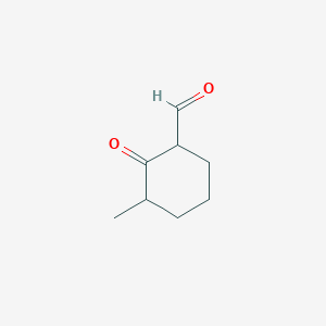 molecular formula C8H12O2 B14749317 3-Methyl-2-oxocyclohexane-1-carbaldehyde CAS No. 1194-91-8