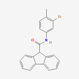 molecular formula C21H16BrNO B14749378 N-(3-bromo-4-methyl-phenyl)-9H-fluorene-9-carboxamide CAS No. 5185-90-0