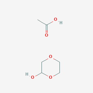 molecular formula C6H12O5 B14749436 Acetic acid;1,4-dioxan-2-ol CAS No. 1743-23-3