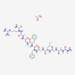 molecular formula C46H70N14O12S B14749465 Urechistachykinin II acetate 