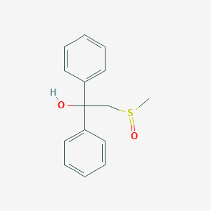 molecular formula C15H16O2S B14749552 2-(Methylsulfinyl)-1,1-diphenylethanol CAS No. 2863-39-0