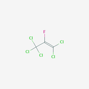 molecular formula C3Cl5F B14749578 1,1,3,3,3-Pentachloro-2-fluoroprop-1-ene CAS No. 815-15-6