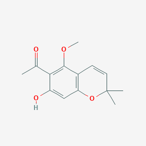 molecular formula C14H16O4 B14749603 Evodinnol CAS No. 529-70-4