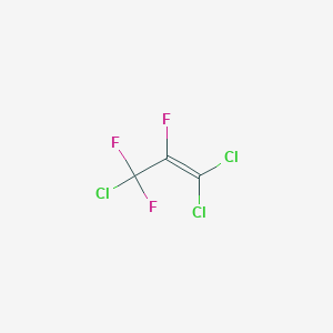 molecular formula C3Cl3F3 B14749604 1-Propene, 1,1,3-trichloro-2,3,3-trifluoro- CAS No. 684-06-0
