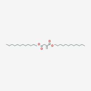 molecular formula C29H54O4 B14749718 Didodecyl 2-methylidenebutanedioate CAS No. 2094-76-0