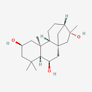 molecular formula C20H34O3 B14749727 2,6,16-Kauranetriol 