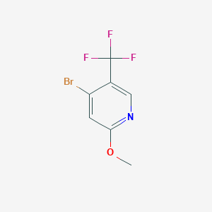 molecular formula C7H5BrF3NO B1474979 4-Bromo-2-methoxy-5-(trifluoromethyl)pyridine CAS No. 1211580-59-4