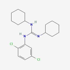 molecular formula C19H27Cl2N3 B14749796 N,N''-Dicyclohexyl-N'-(2,5-dichlorophenyl)guanidine CAS No. 4833-46-9