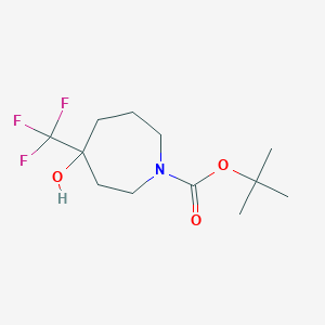 molecular formula C12H20F3NO3 B1474981 4-Hydroxy-4-trifluoromethyl-azepane-1-carboxylic acid tert-butyl ester CAS No. 1334495-40-7
