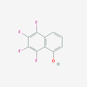 molecular formula C10H4F4O B14749866 5,6,7,8-Tetrafluoronaphthalen-1-ol CAS No. 715-32-2
