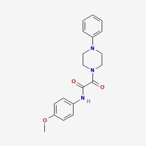 molecular formula C19H21N3O3 B14749869 N-(4-Methoxyphenyl)-2-oxo-2-(4-phenylpiperazin-1-yl)acetamide 