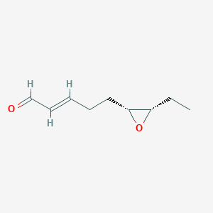 molecular formula C9H14O2 B14749883 rel-(E)-5-((2R,3S)-3-Ethyloxiran-2-yl)pent-2-enal 