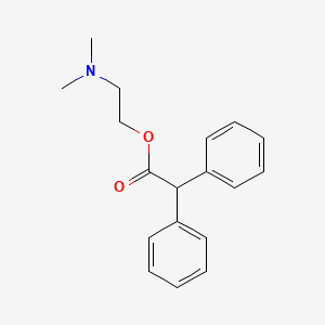 molecular formula C18H21NO2 B14749893 Acetic acid, diphenyl-, 2-(dimethylamino)ethyl ester CAS No. 2618-50-0