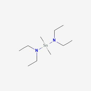 molecular formula C10H26N2Sn B14749973 N,N,N',N'-Tetraethyl-1,1-dimethylstannanediamine CAS No. 1185-22-4