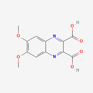 molecular formula C12H10N2O6 B14749993 6,7-Dimethoxy-2,3-quinoxalinedicarboxylic acid CAS No. 1770-39-4