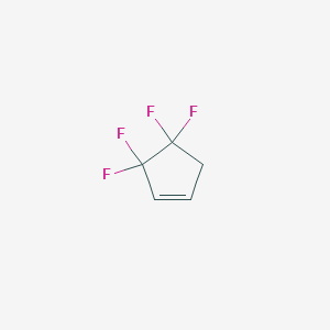 molecular formula C5H4F4 B14750001 3,3,4,4-Tetrafluorocyclopent-1-ene CAS No. 5239-56-5